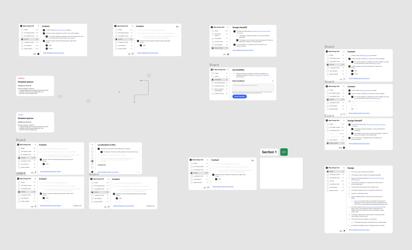 Definition of Done thumbnail showcasing a widget in Figma with checkboxes